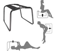 Sex Position Enhancer Chair Sex Furniture Positions Bouncing Mount Stools for Bedroom Bathroom Weightless Love Position Aids Elastic Bouncer Chair Seat Novelty Toy for Couples Adult Riding Games Black