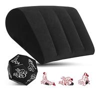 Sex Position Pillow for Adults Sex Inflatable Pillow and Dice Sex Games for Adult Couples Sex Position Dice Position Support Pillow Sex Toy - Black