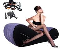 Sex Sofa Inflatable Sex Bench for Lovers Sex Position Aid Magic Sofa Sex Lounge Portable Body Pillow Multi-Functional Pillow Furniture BDSM Erotic Products Adult Game Toys for Couples (Blue)