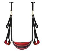 Sex Swing Accessories BDSM Bondage Thigh Restraints with Adjustable,Leather Soft Plush Kinky Adult Sex Toys for Men Women Couples Red One Size