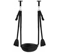 Sex Swing Accessories BDSM Bondage Thigh Restraints with Adjustable,Leather Soft Plush Kinky Adult Sex Toys for Men Women Couples Black One Size