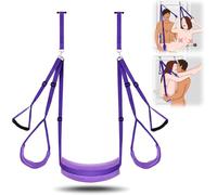 Sex Swing Couple Sex Toys - 2 in 1 Sex Position Love Sling for Door and for Hanging on The Ceiling with Thick Sponge Cushion and Adjustable Straps Adult Sex Games Holds up to 650 lbs (Door Swing)