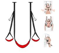 Sex Swing, Door Sex Swing Sex Swings, Adult Sex Swing Bondage Restraints, Adult Sex Toys Wrist and Thigh Ankle Bondage Restraints, Swings Sex Holds to 300Lbs, Pink