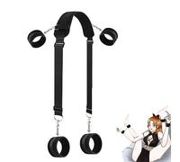 Sex Swing Sex Bondage Legs Restraints, Bed Restraints Kit, Sex Strap Neck to Ankle Cuff Thigh Sling Sex Toy for Women and Couples SM Games Sweater (B2)