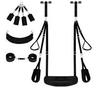 Sex Swing, Sex Toys 5 in 1 Sex BDSM Adult Toys, Sex Sling Wrist and Thigh with Adjustable Straps, Hanging Door Handcuffs Leg Restraints Spreader Adult Toys for Couple Holds up to 300lbs