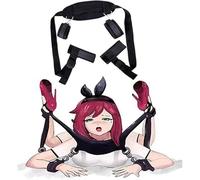 Sex Tie up btsm Bed Straps for Mattress Bondaged Restraints Sex Resistant Tie Legs Arms Bondage Kit Adjustable Wrist and Ankle Restraints Sex Resistance Bands Bed Neck Collar to Wrist Cuffs Sweater