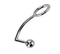Sex Toy Anal Plug Ball Anal Beads with Pull Penis Ring Metal Butt Plug Hook Male Masturbation Exercise Prostate Massager Thrusting Toys Stimulation Expander G-spot for Men Adult