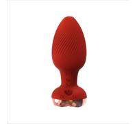 Sex Toy Anal Plug Vibrator, Remote Wireless Control Adult Masturbation Anal Plug, Couple Sex Toys (Red)