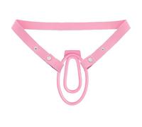 Sex Toy Men's Chastity Lock Device with Auxiliary Belt Penis Cage Elastic Anti-Falling Sex CB Chastity Lock Accessories Belt Snap Rings