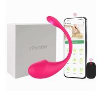 Sex Toy Vibrator with 10 Vibrating Remote Control Vibrators with Phone Control, Couples Sex Toys4couples Men Women, App Controlled Long Distance Egg Vibrators G Spot Vibrator Anal Toy(Pink)