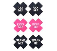 Sex Toys & BDSM - KISS, Fuck & Spank ME Stickers. Birthday Gifts for Women & Personalised Gifts for Men. Use with Adult Toys for Beginners, Sex toyscouples for Couples., 6PCs (2 Each).