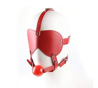 Sex Toys BDSM Leather Bondage with Silicone Dildo Mouth Gag Adjustable Head BDSM Fetish Slave Restraints Stimulating for Men Women Couple