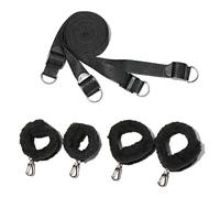 Sex Toys Bed Sex Bondage Kit Restraints Under Mattress Bed Bondage BDSM Set with Handcuff Ankle Cuffs Adult Game Toy for Couples Black One Size