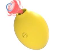 Sex Toys Couples for Women with 10 Vibrating for Deep Stimulation, Clitorise Stimulator Sucker, Lemon-Style Clitoral Massager Clit Sucker Waterproof Soft Pleasure (Plug-in-Charging)