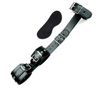 Sex Toys for Woman Couples Handcuffs Set BDSM Bondage Gear Bed Restraints Rope Strap Adult Game Wrists Neck Cuffs & Eye Mask Black One Size