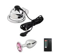 Sex Toys Inverted Chastity Lock Device Flat Penis Cage SM Invisible Abstinence Adjustable Cock Rings Cage with Anal Plug for Male Penis Training Bondage to Prevent Erection for Men