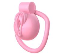 Sex Toys Male Chastity Device Flat Chastity Cage Lock Design Penis Cage BDSM Bondage Penis Cage Sex Toys for Couples with 5 Rings Penis Ring to Prevent Erection Bondage for Men