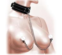 Sex Toys Nipple Clamps Neck Collar Restraints BDSM Bondage Set for Adult Sweater Yoga,Under The Bed Restraints Bondage Tool Sex Toy Under Bedroom Restraint Sex System Kit Set