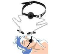 Sex Toys Nipple Clamps Neck Collar Restraints BDSM Bondage Set for Adult Sweater Yoga,Under The Bed Restraints Bondage Tool Sex Toy Under Bedroom Restraint Sex System Kit Set