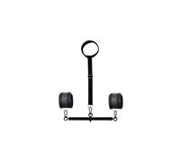 Sex Toys Restraints Spreader Bar with Hand Ankle Cuffs Collar Bondage Restraint Kits for Adult Couple SM Game Sex Play Furniture Black One Size