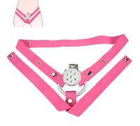 Sex Toys Steel Stainless Flat Inverted Chastity Cage Chastity Device with Chastity Belt Chastity Lock Male Beginner Cage Metal Beginner Device Penis Ring to Prevent Erection Bondage for Men