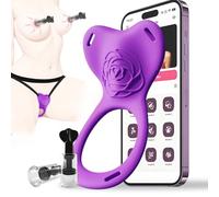 Sex Toyscouples for Couples, APP Control Panty Vibrator & Clitoral Suction Stimulator, Wearable Remote Control Vibrator with 9 Modes, Hands-Free Quiet Adult Toy for Couples Pleasure