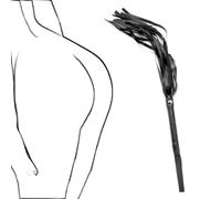 Sex Whip for Couples, BDSM Spank Bottom Fetishism Sexual Abuse Porn Whip for Adult Couples Games, Sex Toy Suitable for Role Play Bed Bondage Restraints Games (Black)