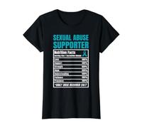 Sexual Abuse Awareness Support Family Value Graphic T-Shirt, Women, Black, M