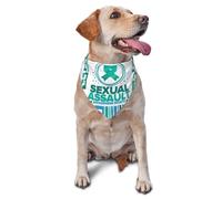 Sexual Assault Awareness Month Dog Bandanas Triangle Bibs Pet Scarf For Small Medium Large Dogs And Cat