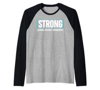 Sexual Assault Awareness Strong - Sexual Assault Awareness Raglan Baseball Tee