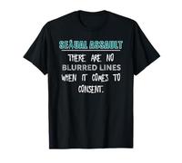 Sexual Assault Awareness T Shirt No Blurred Lines In Consent T-Shirt