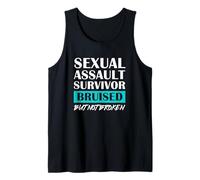 Sexual Assault Survivor Bruised But Not Broken Awareness Tank Top