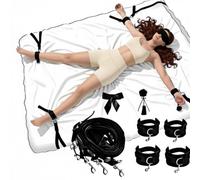Sexual Restraint Kit Adjustable Tie Downs Straps for Bedroom Couples Yoga