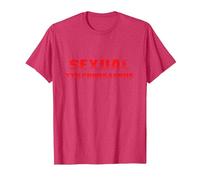 Sexual Tyrannosaurus Shirt - Funny Predator Tee T-Shirt, Men, Red Heather, X-Large