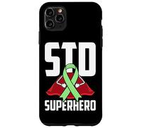 Sexually Transmitted Diseases (STD) Superhero Green Ribbon Case for iPhone 11 Pro Max