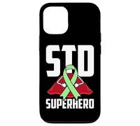Sexually Transmitted Diseases (STD) Superhero Green Ribbon Case for iPhone 12/12 Pro
