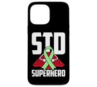 Sexually Transmitted Diseases (STD) Superhero Green Ribbon Case for iPhone 13 Pro Max