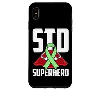 Sexually Transmitted Diseases (STD) Superhero Green Ribbon Case for iPhone XS Max