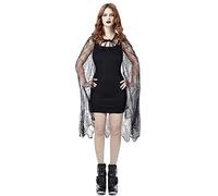 Sexy Adult Women's Gothic Spider Web Cape Party Cosplay Cloak 45inch, Cape, Large