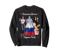 Sexy American Grown Russian Roots Heritage Half Sweatshirt