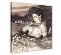 Sexy And Beautiful Female Singer Madonna Album Cover Like A Virgin Canvas Poster Bedroom Decor Sports Landscape Office Room Decor Gift Frame-style 12x12inch(30x30cm)