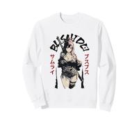 Sexy Anime Girl japanese Samurai Bushido Code japan ninja Sweatshirt