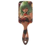 Sexy Anime Girl Little Devil antistatic brush for men Designed scalp massager brush for fine hair with Ergonomic handle cepillo para pelo rizado