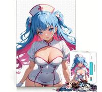 Sexy Anime Nurse Babe for Adults 1000 Piece Puzzle Mind Exercise Toy Gentle Leisure Design Assembly Seasonal Gift 50x75cm