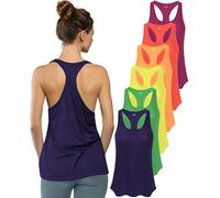 Sexy Basics Women's Racerback Tank Flats (Pack of 5)