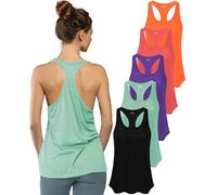 Sexy Basics Women's Racerback Tank Flats (Pack of 5)