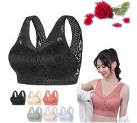 Sexy Beautiful Back Breathable Thin Bra, Posture Correcting Bra, Breathable Cool Liftup Air Bra For Senior Women (2XL,1PC-A)