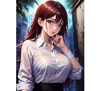 Sexy Beauty AI Diamond Art Kits Adults/Kids Square Full Drill Crystal Art Diamond Dots Paintings for Beginners, 5D Paint with Dimond Pictures Gem Art Painting Kits Adult DIY Art Crafts 8x12 inch