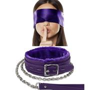 Sexy Blind Folds for Couples, Sleeping Mask Satin Eye Mask Blindfold 150 cm (Purple)