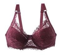 Sexy Bras for Women UK Plus Size Minimiser Wired Underwired Full Cup Comfort Non-Foam Adjustable Straps Floral Lace Push Up Support Everyday Non-Padded Soft Bra for Large Busts